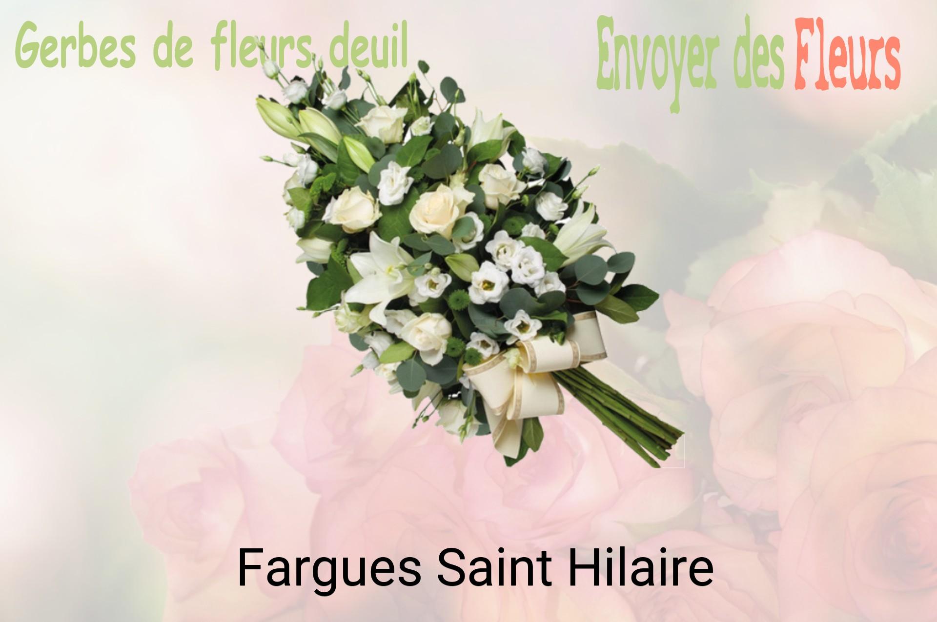 Gerbe de fleurs de deuil livrée à Fargues-Saint-Hilaire